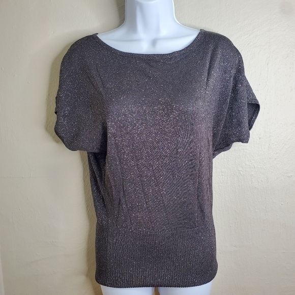 Premise Short Sleeve Sparkling Women's Small Top - Picture 2 of 8